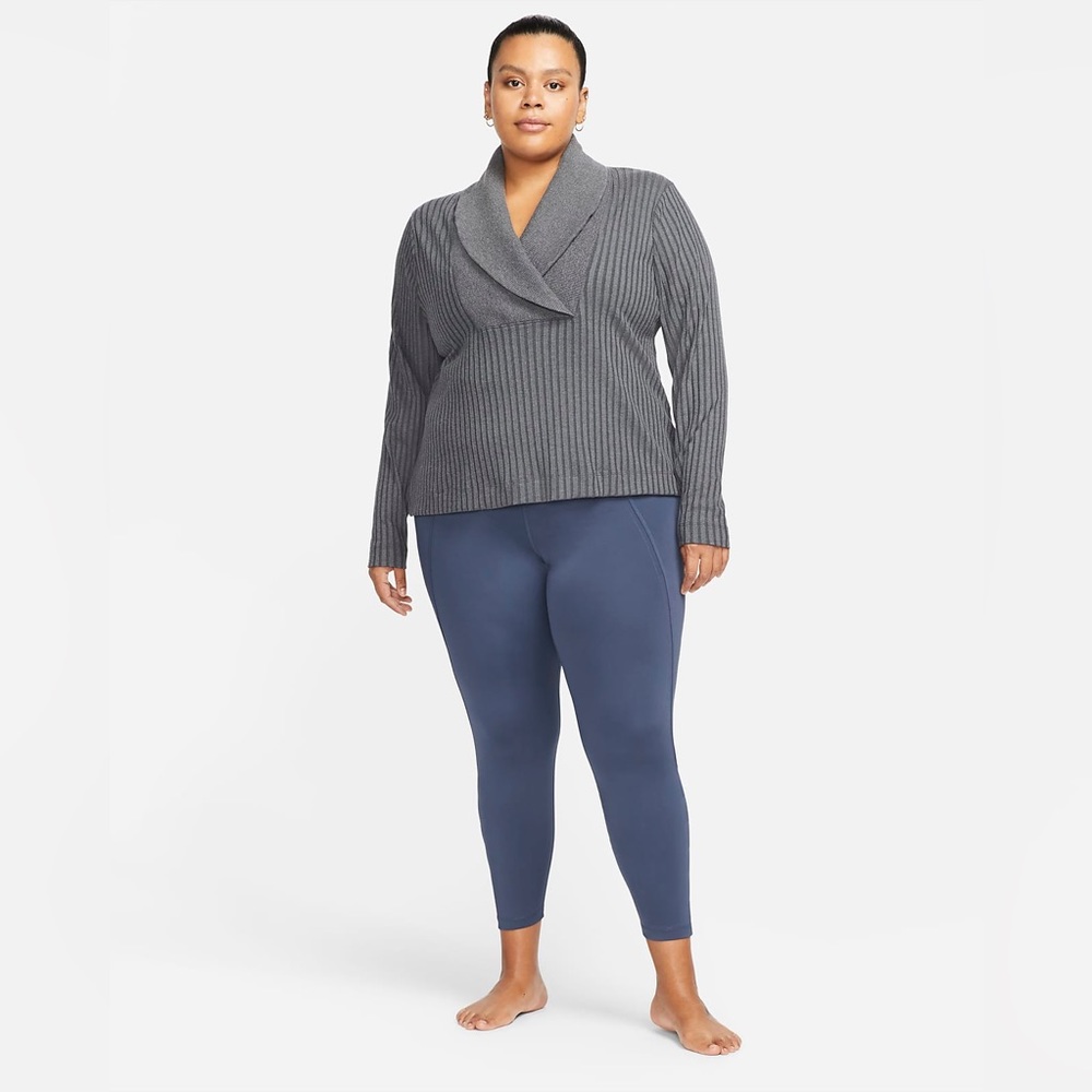 Nike Gray Ribbed Women's Top